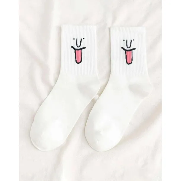 10 Pairs Women's Crew Socks Work Daily Holiday Multi Color Cotton Sporty Simple Casual Casual Cute Sports Socks