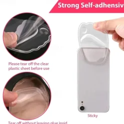 2 Pairs Women's Transparent Gel Insoles for High Heels with Anti-Slip and Cushioning Design - Comfortable Foot Pads for All-Day Wear