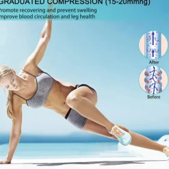 3 Pairs Zipper Compression Socks, 15-20mmHg Neuropathy Socks Bunion Socks Closed Toe Compression Stockings for Men Women，Suit for Running,Nurse,Travel,Cycling,Athletic