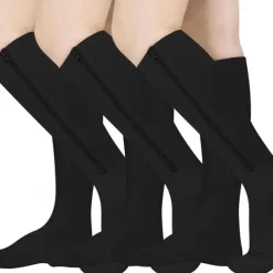 3 Pairs Zipper Compression Socks, 15-20mmHg Neuropathy Socks Bunion Socks Closed Toe Compression Stockings for Men Women，Suit for Running,Nurse,Travel,Cycling,Athletic