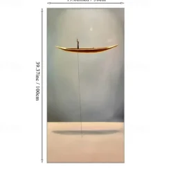 1 Panel Boho Prints Geometric Arch Desert Plants Wall Art Modern Picture Home Decor Wall Hanging Gift Rolled Canvas Unframed Unstretched