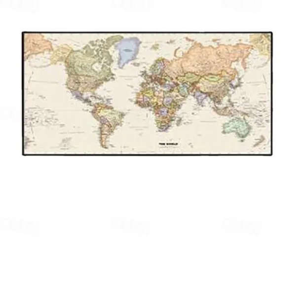 1 Panel Map Prints Posters/Picture Color Map Modern Wall Art Wall Hanging Gift Home Decoration Rolled Canvas No Frame Unframed Unstretched Multiple Size