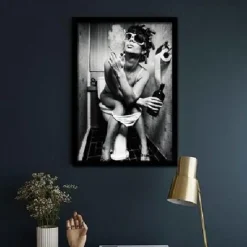 1 Panel People Prints Posters/Picture Bathroom Decoration Modern Wall Art Wall Hanging Gift Home Decoration Rolled Canvas No Frame Unframed Unstretched Multiple Size