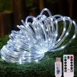 1 Pc Christmas USB Tube Light Indoor and Outdoor Courtyard Wedding Festive Decoration String Light 7M-50Led/12M-100Led/20M-200Led/30M-300Led