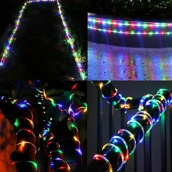 1 Pc Christmas USB Tube Light Indoor and Outdoor Courtyard Wedding Festive Decoration String Light 7M-50Led/12M-100Led/20M-200Led/30M-300Led
