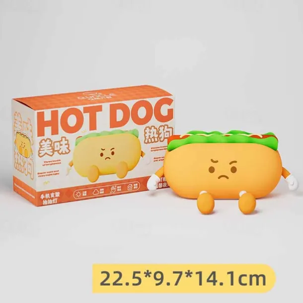 1 Pc LED Night Light Afternoon Tea SeriesHamburger Silicone Nursery Nightlight Cute Burger Dimmable