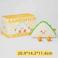 1 Pc LED Night Light Afternoon Tea SeriesHamburger Silicone Nursery Nightlight Cute Burger Dimmable