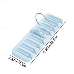1 Pc Necktie Rack Scarf Rack Belt Storage Rack Silk Scarf Rack Household Storage Belt Rack Multi-functional Display Rack Blue