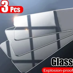 3 pcs 5 pcs 10 pcs Screen Protector For Apple iPhone 16 iPhone 15 Pro Max Plus iPhone 14 13 12 11 Pro Max Mini X XR XS Max 8 7 Plus Tempered Glass 9H Hardness Anti Bubbles Anti-Fingerprint High