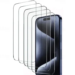 3 pcs 5 pcs 10 pcs Screen Protector For Apple iPhone 16 iPhone 15 Pro Max Plus iPhone 14 13 12 11 Pro Max Mini X XR XS Max 8 7 Plus Tempered Glass 9H Hardness Anti Bubbles Anti-Fingerprint High