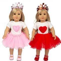 3 pcs American Doll Clothes Gift for 18 inch Doll Clothes and Accessories Including Coat and Dress(WITHOUT DOLL)