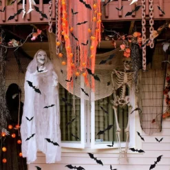 72 Pcs Bats Wall Decor Halloween Decorations, 3D Bat Stickers for Home Decor 4 Size Scary Black Spooky Bats Party Supplies