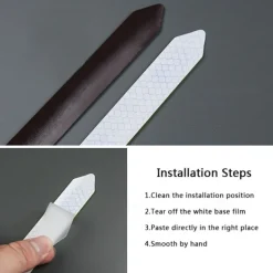 4 Pcs Car Door Warning Stickers Night Visibility Reflective Tape Door Stickers Decorative Stickers Car Body Reflective Strip Car Accessories