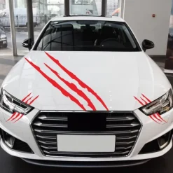 3 PCS Car Sticker Monster Claw Decal Car Hood Headlight Decorative Sticker Car Styling Ghost Claw Scratch Stripe Marks Headlight Decal Stickers