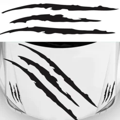 3 PCS Car Sticker Monster Claw Decal Car Hood Headlight Decorative Sticker Car Styling Ghost Claw Scratch Stripe Marks Headlight Decal Stickers