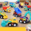 20 Pcs Car Toys Children's Rebound Inertia Engineering Car Toy Set Baby Rebound Small Car Toy Admission Ticket