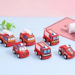 20 Pcs Car Toys Children's Rebound Inertia Engineering Car Toy Set Baby Rebound Small Car Toy Admission Ticket