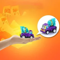 20 Pcs Car Toys Children's Rebound Inertia Engineering Car Toy Set Baby Rebound Small Car Toy Admission Ticket