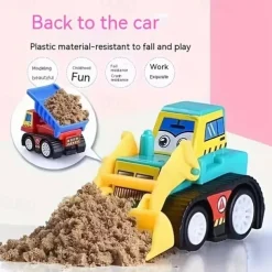 20 Pcs Car Toys Children's Rebound Inertia Engineering Car Toy Set Baby Rebound Small Car Toy Admission Ticket