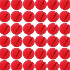 35 PCS Clown Red Nose Bulk Joker Clown Circus Adults' Men's Women's Funny Costume Performance Party Halloween Carnival Easy Carnival Costume