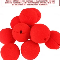 35 PCS Clown Red Nose Bulk Joker Clown Circus Adults' Men's Women's Funny Costume Performance Party Halloween Carnival Easy Carnival Costume