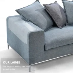 4 Pcs 14*48cm Couch Cat Scratch Guards Mat Scraper Cat Tree Scratching Claw Post Protector Sofa For Cats Scratcher Paw Pads Pet Furniture