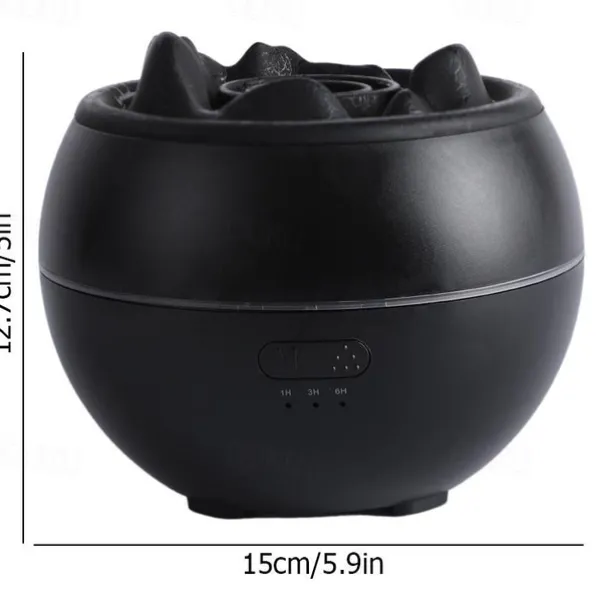 1 PCS Essential Oil Diffusers Large Room 360ml Flame Aromatherapy Diffuser for Home Bedroom for Run 24 Hours and Auto Off Big Humidifier Ultrasonic 7 Colors LED Night Light