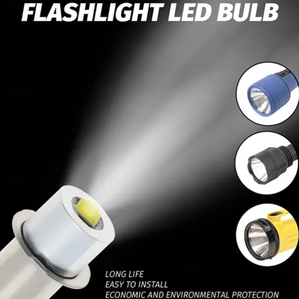 6 Pcs Flashlight LED Bulb Lighting Light Source P13.5s Ba9s E10 Led Bulb 3w Plug-In Light High Brightness Small Bulb 3v 6v 12v 24v 1 LED Beads 3535 Warm White White