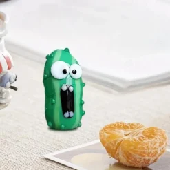 10 PCS Fun Screaming Pickles - Perfect Home Decor & Gift for Foodies and Pickle Enthusiasts, PVC, No Batteries Required