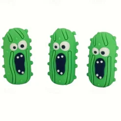 10 PCS Fun Screaming Pickles - Perfect Home Decor & Gift for Foodies and Pickle Enthusiasts, PVC, No Batteries Required