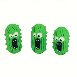 10 PCS Fun Screaming Pickles - Perfect Home Decor & Gift for Foodies and Pickle Enthusiasts, PVC, No Batteries Required