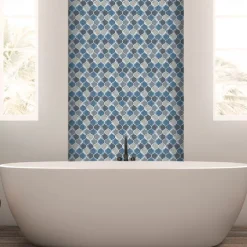 10 PCS Imitation Epoxy Tile Sticker Color Lantern Wall Sticker House Renovation Diy Self-adhesive Pvc Wallpaper Painting Kitchen Waterproof And Oilproof Wall Sticker