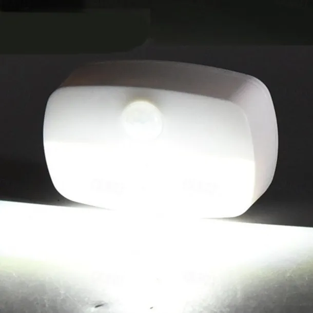 2/6 pcs LED Motion Sensor Light Battery Operated Wireless Wall Lamp Night Light No Glare Corridor Closet LED Cabinet Door Light