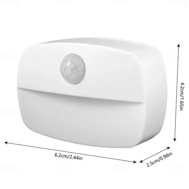 2/6 pcs LED Motion Sensor Light Battery Operated Wireless Wall Lamp Night Light No Glare Corridor Closet LED Cabinet Door Light