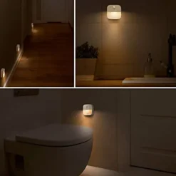 2/6 pcs LED Motion Sensor Light Battery Operated Wireless Wall Lamp Night Light No Glare Corridor Closet LED Cabinet Door Light