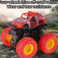 4 Pcs lnertial Off-road Vehicle Toys Super Resistant Climbing Car Model BabyCar Children Four-wheel-drive Boy Toy Car