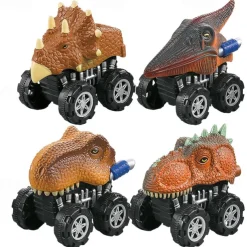 4 Pcs lnertial Off-road Vehicle Toys Super Resistant Climbing Car Model BabyCar Children Four-wheel-drive Boy Toy Car