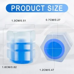 8 PCS Luminous Wheels Cap Tire Valve Stem Glow Luminous at Night Air Caps Cover Fluorescent Illuminated Auto Car Wheel Valve Stem Caps Cover for SUV Motorcycles Truck Vehicle