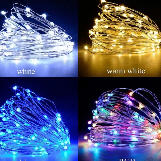 30 PCS 12PCS 6PCS Fairy Lights Battery Operated (Included) 600LED 240LED 120LED Mini String Lights Waterproof Copper Wire Firefly Starry Lights for Halloween Party Christmas Festivals Decorations