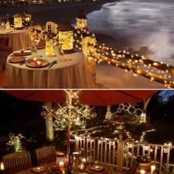 30 PCS 12PCS 6PCS Fairy Lights Battery Operated (Included) 600LED 240LED 120LED Mini String Lights Waterproof Copper Wire Firefly Starry Lights for Halloween Party Christmas Festivals Decorations