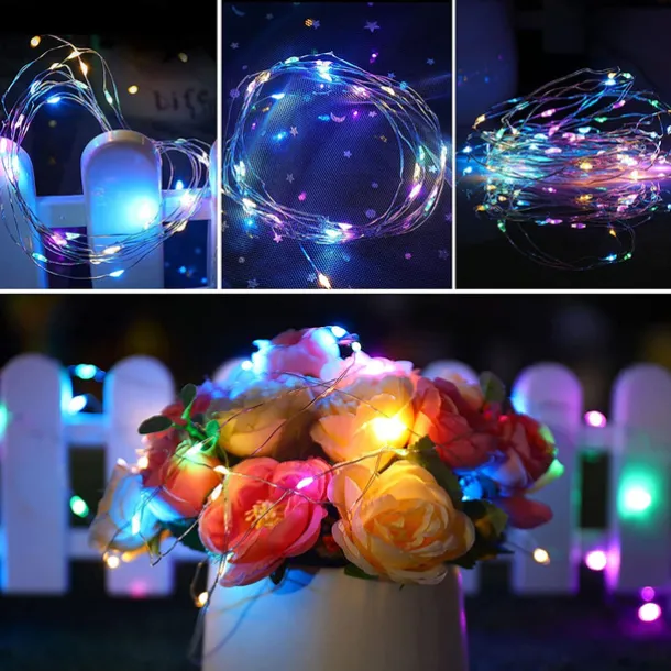 30 PCS 12PCS 6PCS Fairy Lights Battery Operated (Included) 600LED 240LED 120LED Mini String Lights Waterproof Copper Wire Firefly Starry Lights for Halloween Party Christmas Festivals Decorations