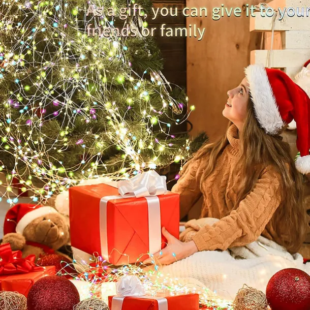 30 PCS 12PCS 6PCS Fairy Lights Battery Operated (Included) 600LED 240LED 120LED Mini String Lights Waterproof Copper Wire Firefly Starry Lights for Halloween Party Christmas Festivals Decorations