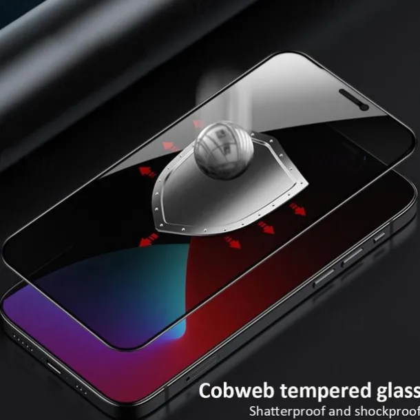 3 pcs Screen Protector For Apple iPhone 16 iPhone 15 Pro Max Plus iPhone 14 13 12 11 Pro Max Mini X XR XS Max 8 7 Plus Tempered Glass Privacy Anti-Spy 9H Hardness Anti-Fingerprint Explosion Proof 3D