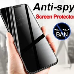 3 pcs Screen Protector For Apple iPhone 16 iPhone 15 Pro Max Plus iPhone 14 13 12 11 Pro Max Mini X XR XS Max 8 7 Plus Tempered Glass Privacy Anti-Spy 9H Hardness Anti-Fingerprint Explosion Proof 3D