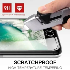 3 pcs Screen Protector For Apple iPhone 16 iPhone 15 Pro Max Plus iPhone 14 13 12 11 Pro Max Mini SE X XR XS Max 8 7 Plus Tempered Glass 9H Hardness Anti Bubbles Anti-Fingerprint High Definition