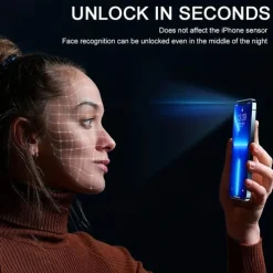 2 pcs Screen Protector For Apple iPhone 16 iPhone 15 Pro Max Plus iPhone 14 13 12 11 Pro Max Mini X XR XS Max 8 7 Plus Tempered Glass Privacy Anti-Spy 9H Hardness Anti Bubbles Anti-Fingerprint 3D