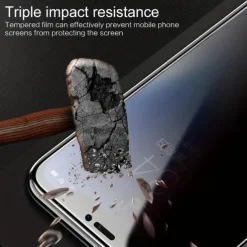 2 pcs Screen Protector For Apple iPhone 16 iPhone 15 Pro Max Plus iPhone 14 13 12 11 Pro Max Mini X XR XS Max 8 7 Plus Tempered Glass Privacy Anti-Spy 9H Hardness Anti Bubbles Anti-Fingerprint 3D