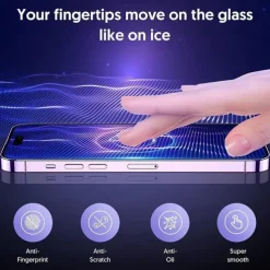 3 pcs Screen Protector For Apple iPhone 16 iPhone 15 Pro Max Plus iPhone 14 13 12 11 Pro Max Mini X XR XS Max 8 7 Plus Tempered Glass Privacy Anti-Spy 9H Hardness Anti Bubbles Anti-Fingerprint 3D