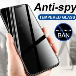 3 pcs Screen Protector For Apple iPhone 16 iPhone 15 Pro Max Plus iPhone 14 13 12 11 Pro Max Mini X XR XS Max 8 7 Plus Tempered Glass Privacy Anti-Spy 9H Hardness Anti Bubbles Anti-Fingerprint 3D