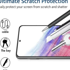 4 pcs Screen Protector For Samsung Galaxy S25 Ultra S25 Ultra Plus S24 Ultra Plus S23 S22 S21 S20 Plus Ultra A35 5G Tempered Glass 9H Hardness Anti Bubbles Anti-Fingerprint High Definition Ultra Thin